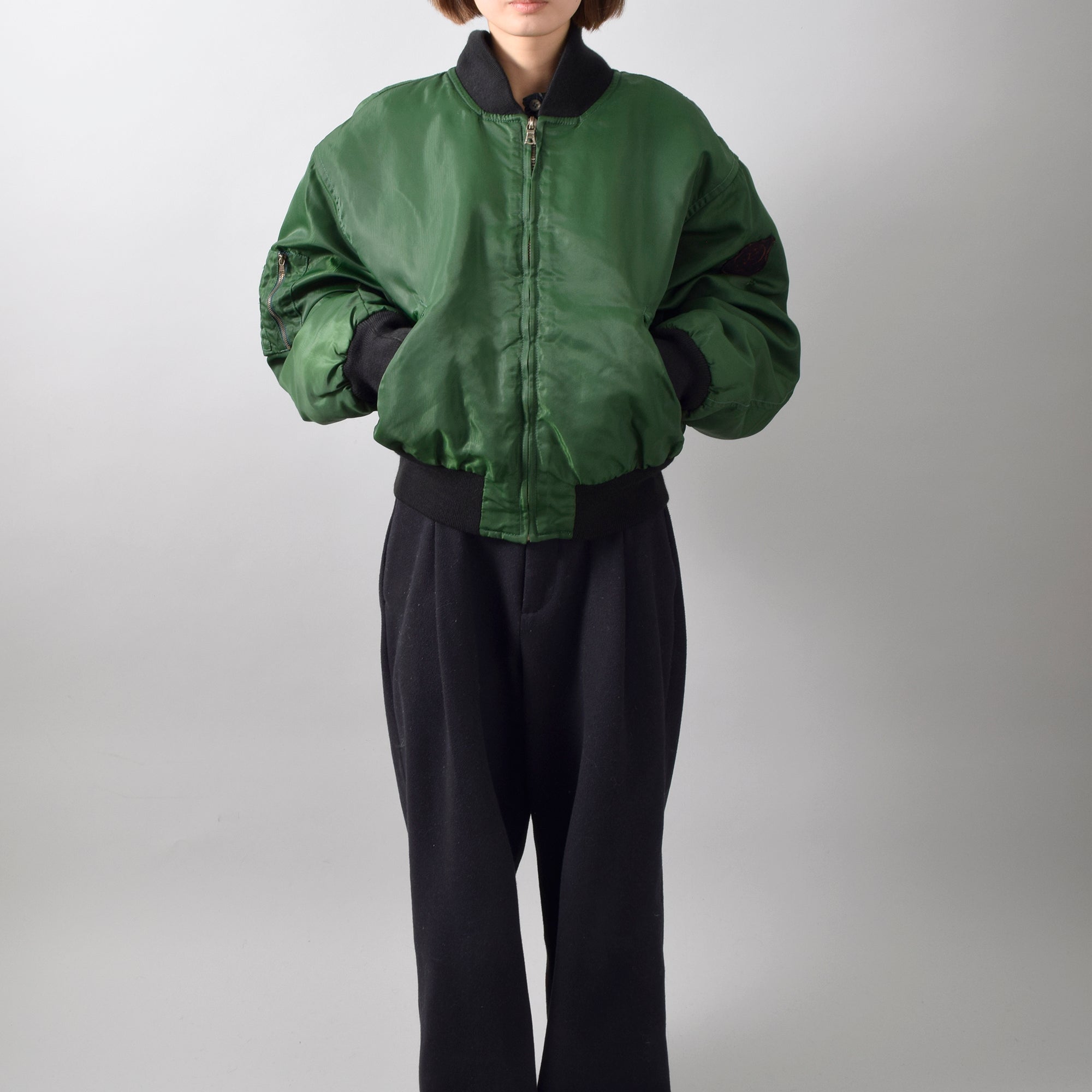 90s~ Valentino Garavani MA-1 Style Bomber Jacket / Used – MINT