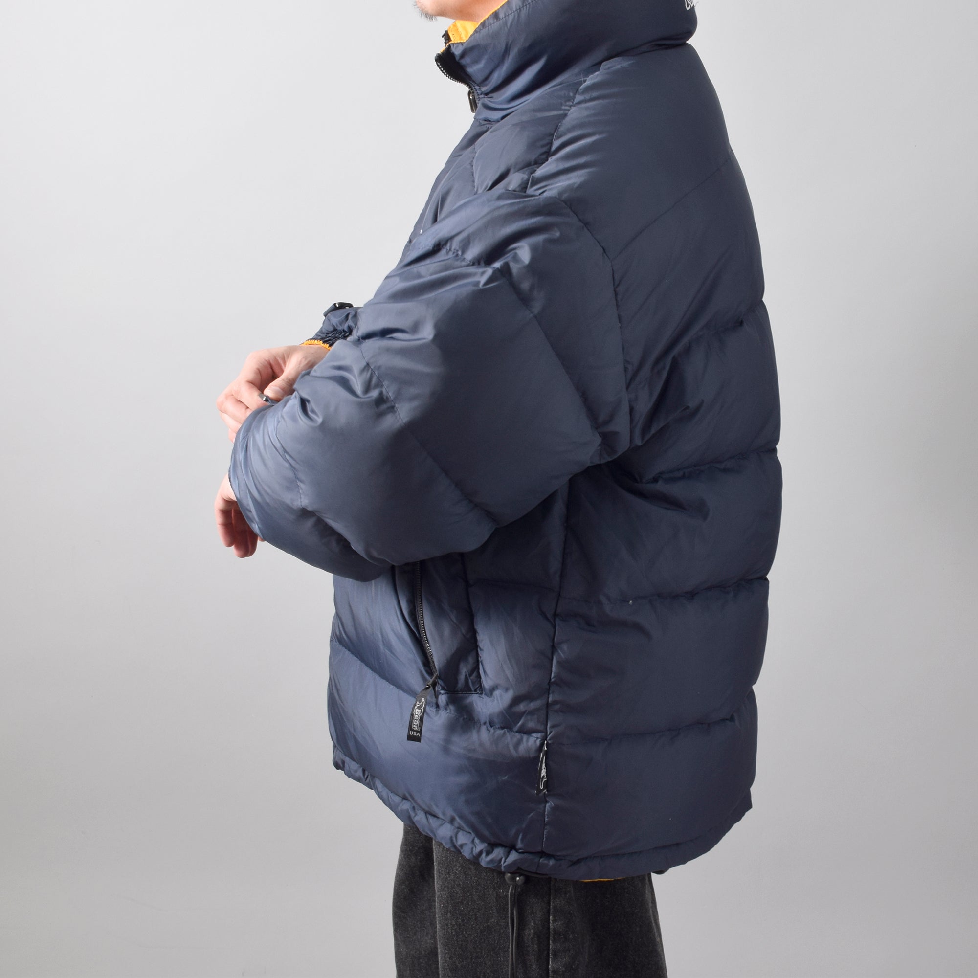 90s Bear USA ダウンジャケット ネイビー　リバーシブル 楽天市場】90's Bear USA Reversible Down Jacket EXPEDITION
