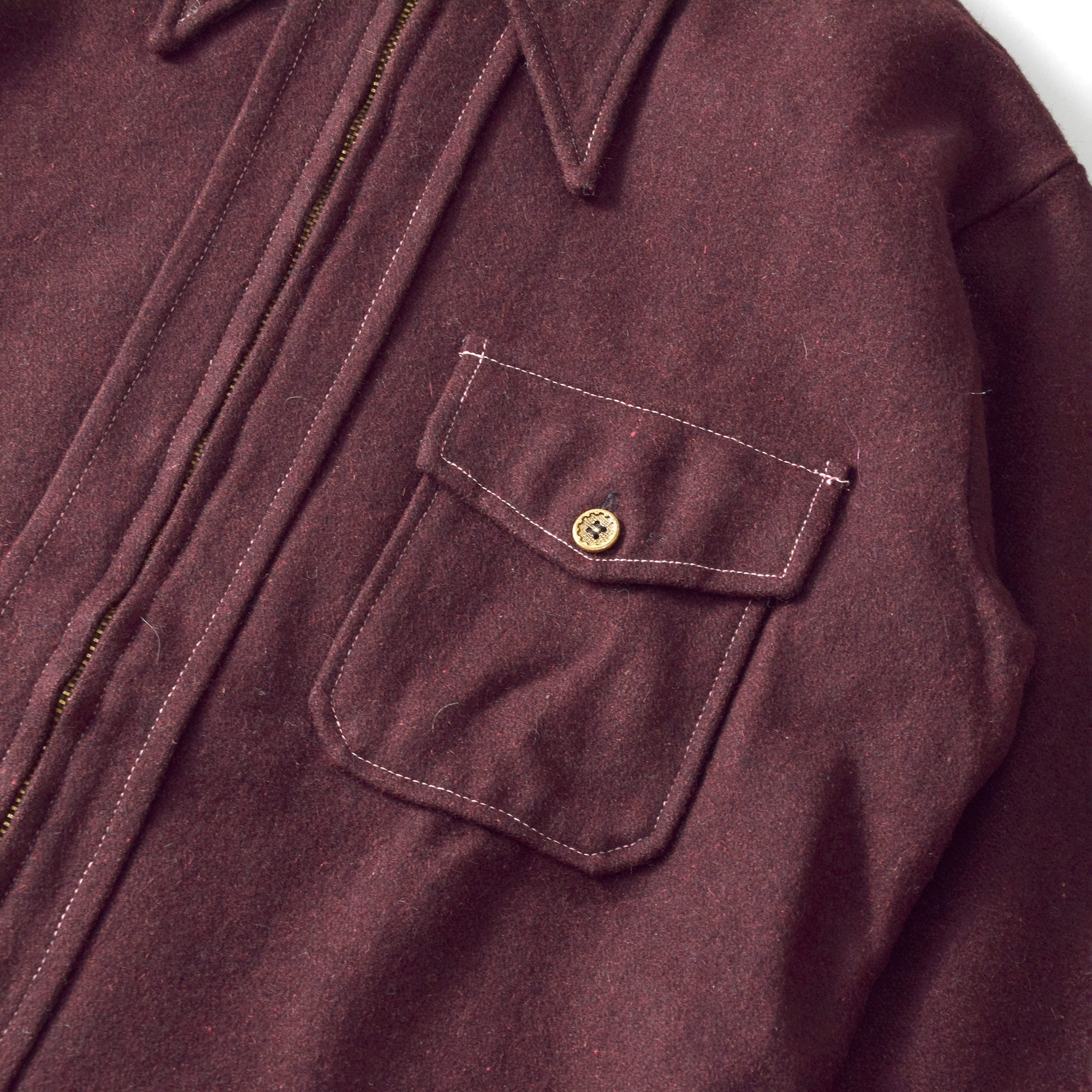 70s~ Sears Wool Zip Jacket / Vintage – MINT