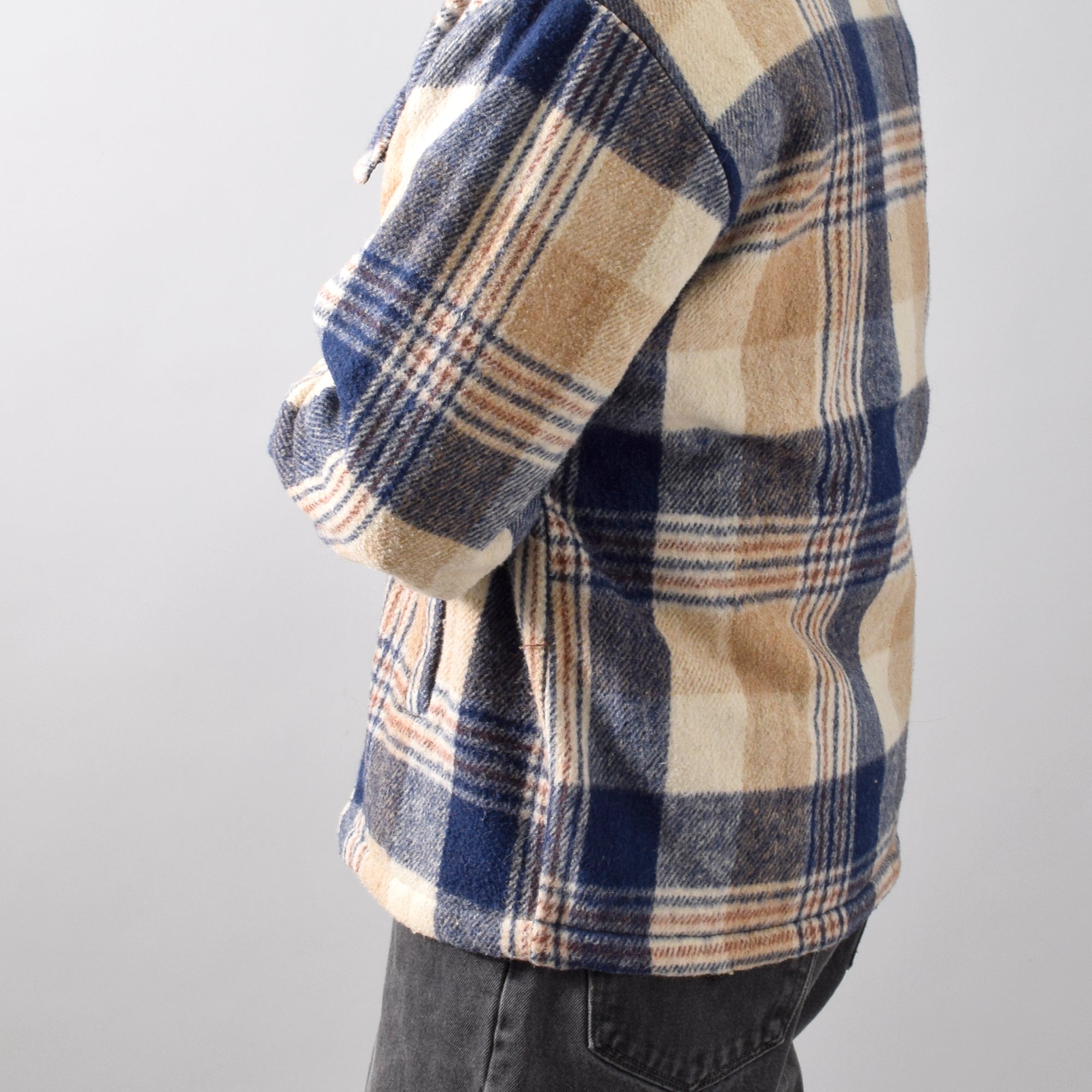 80s~ チェック ウールジャケット / Used – MINT