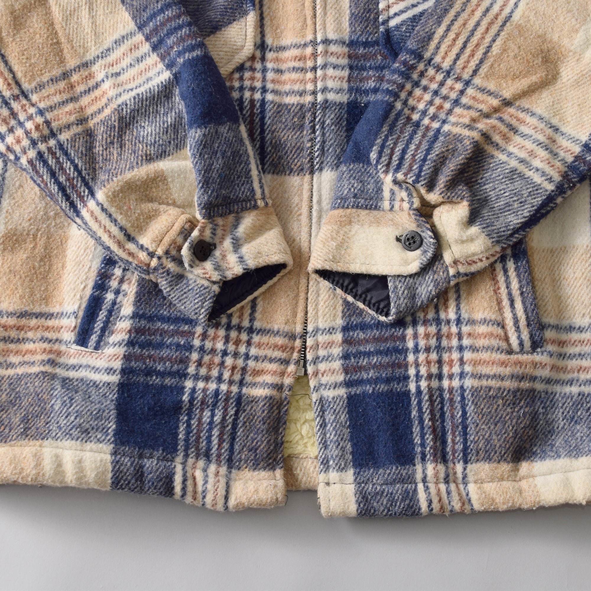 80s~ チェック ウールジャケット / Used – MINT