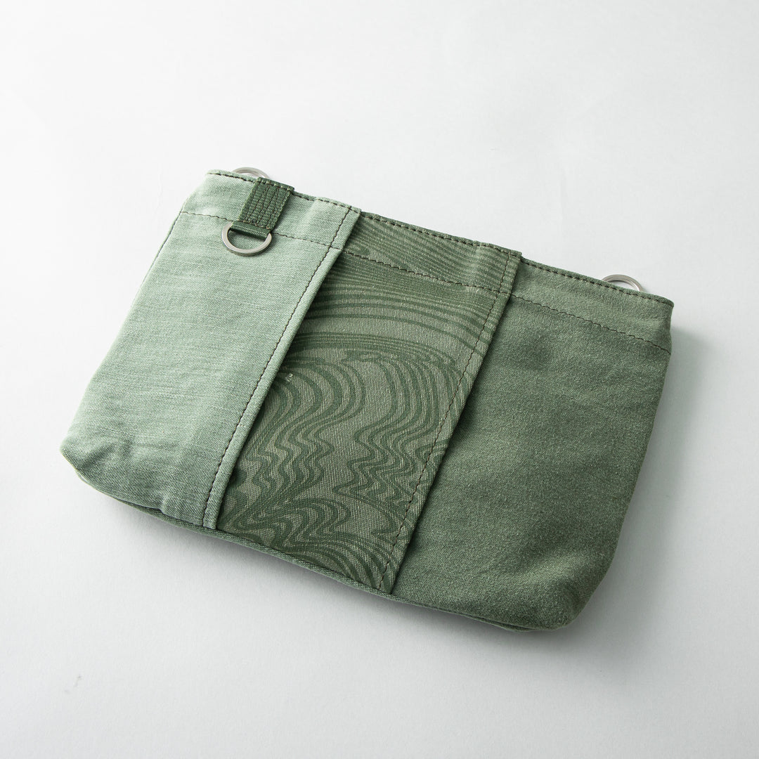 Military Fabric  Sacoche Bag / MINT+ Midori Arai「Narrow Pattern」