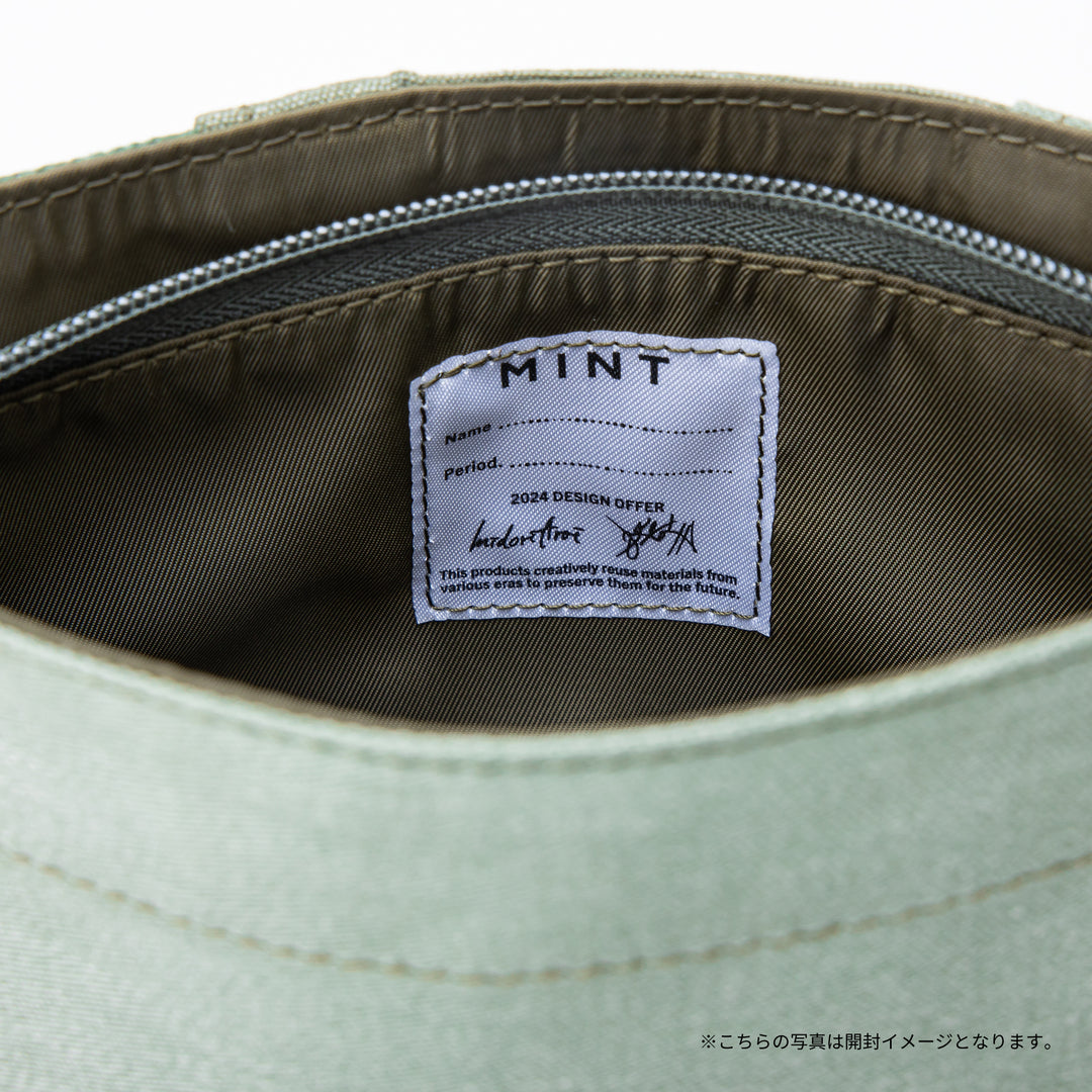 Military Fabric  Sacoche Bag / MINT+ Midori Arai「Narrow Pattern」