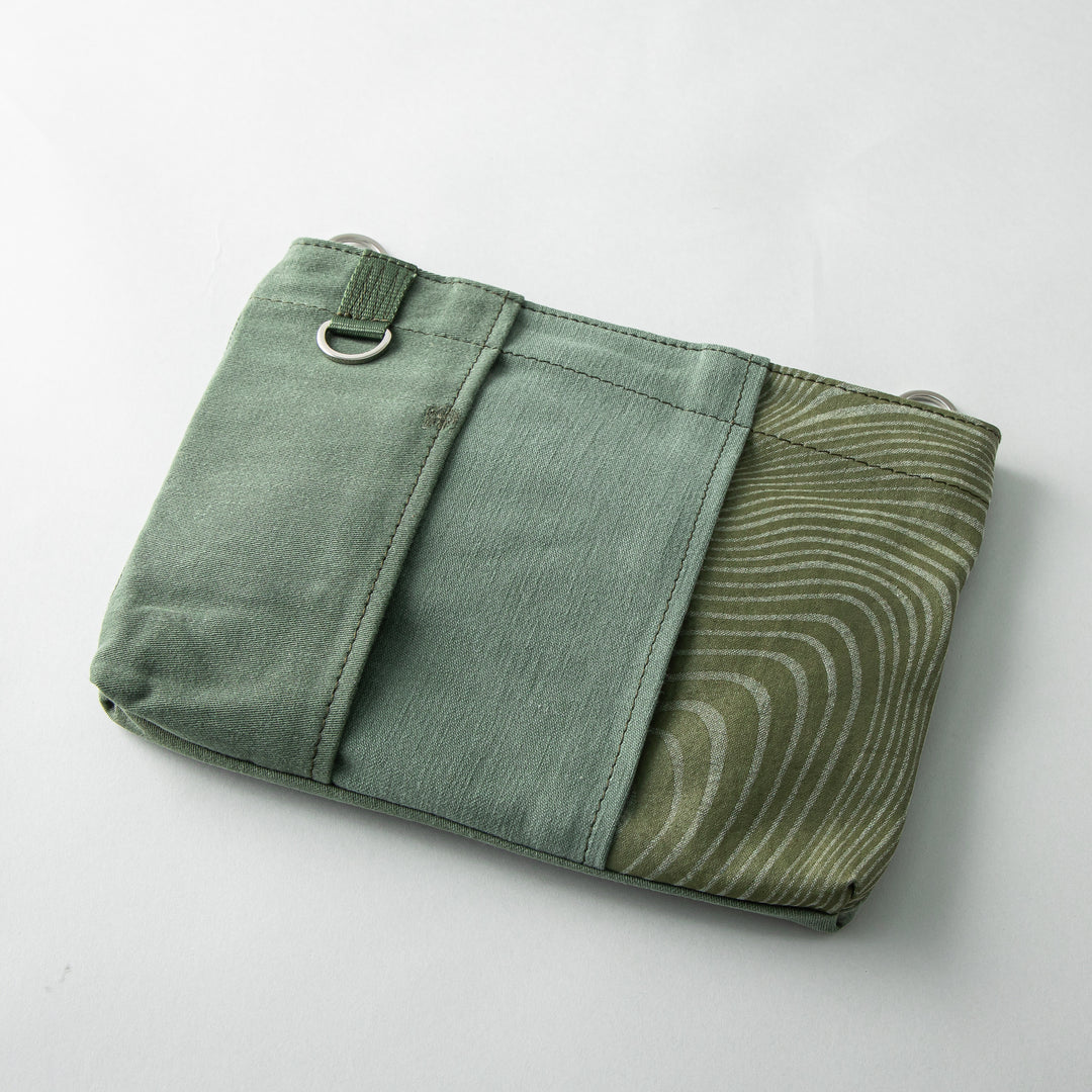 Military Fabric  Sacoche Bag / MINT+ Midori Arai「Wide Pattern」