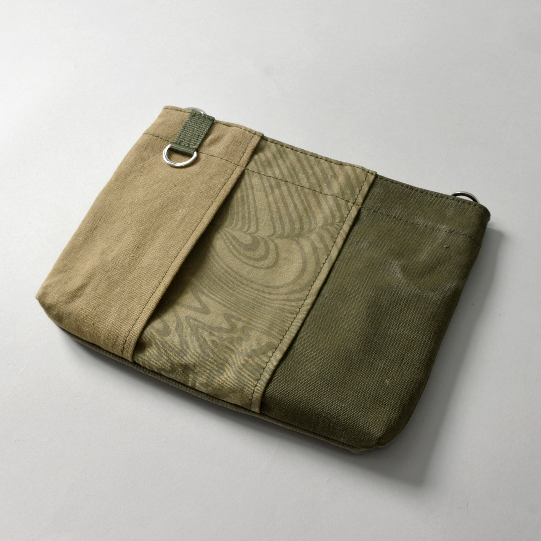 Military Fabric  Sacoche Bag / MINT+ Midori Arai「Beige Color」