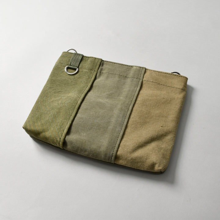 Military Fabric  Sacoche Bag / MINT+ Midori Arai「Beige Color」