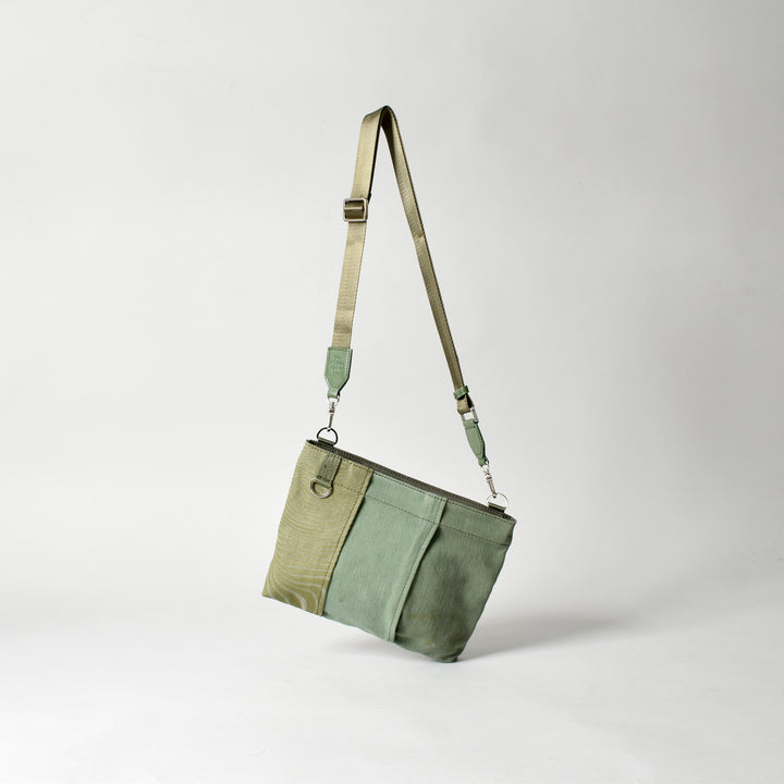 Military Fabric  Sacoche Bag / MINT+ Midori Arai「Wide Pattern」