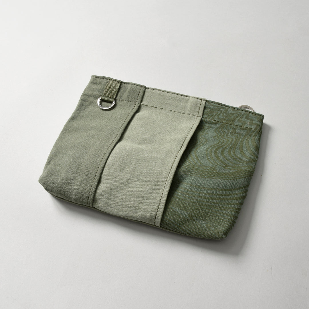 Military Fabric  Sacoche Bag / MINT+ Midori Arai「Narrow Pattern」