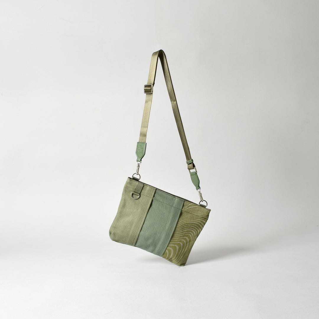 Military Fabric  Sacoche Bag / MINT+ Midori Arai「Wide Pattern」