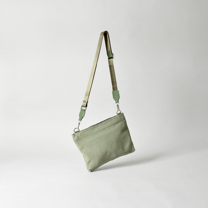 Military Fabric  Sacoche Bag / MINT+ Midori Arai「Wide Pattern」