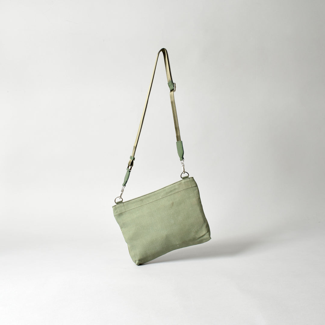 Military Fabric  Sacoche Bag / MINT+ Midori Arai「Wide Pattern」