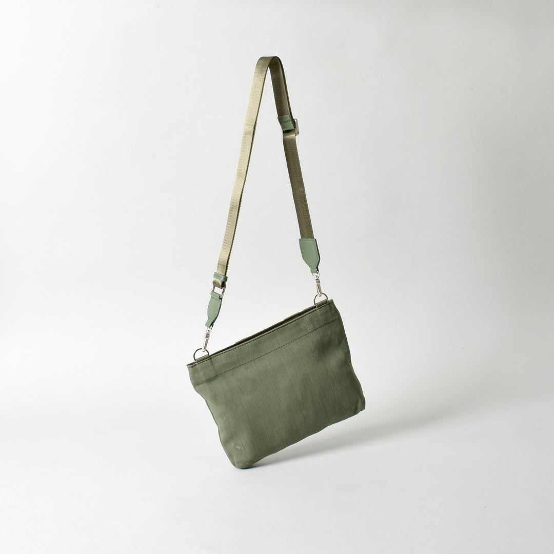 Military Fabric  Sacoche Bag / MINT+ Midori Arai「Wide Pattern」