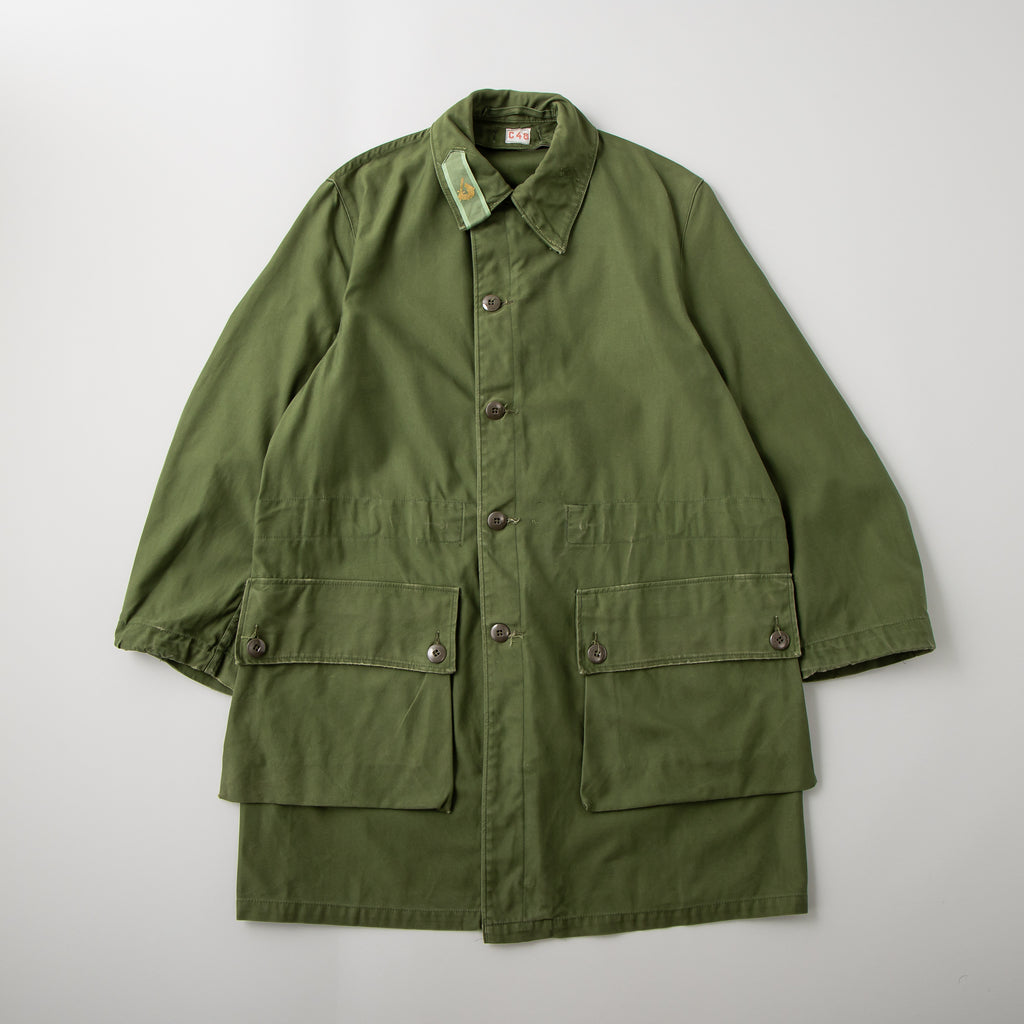 60s~ スウェーデン軍 ミリタリーコート / Upcecle Used – MINT