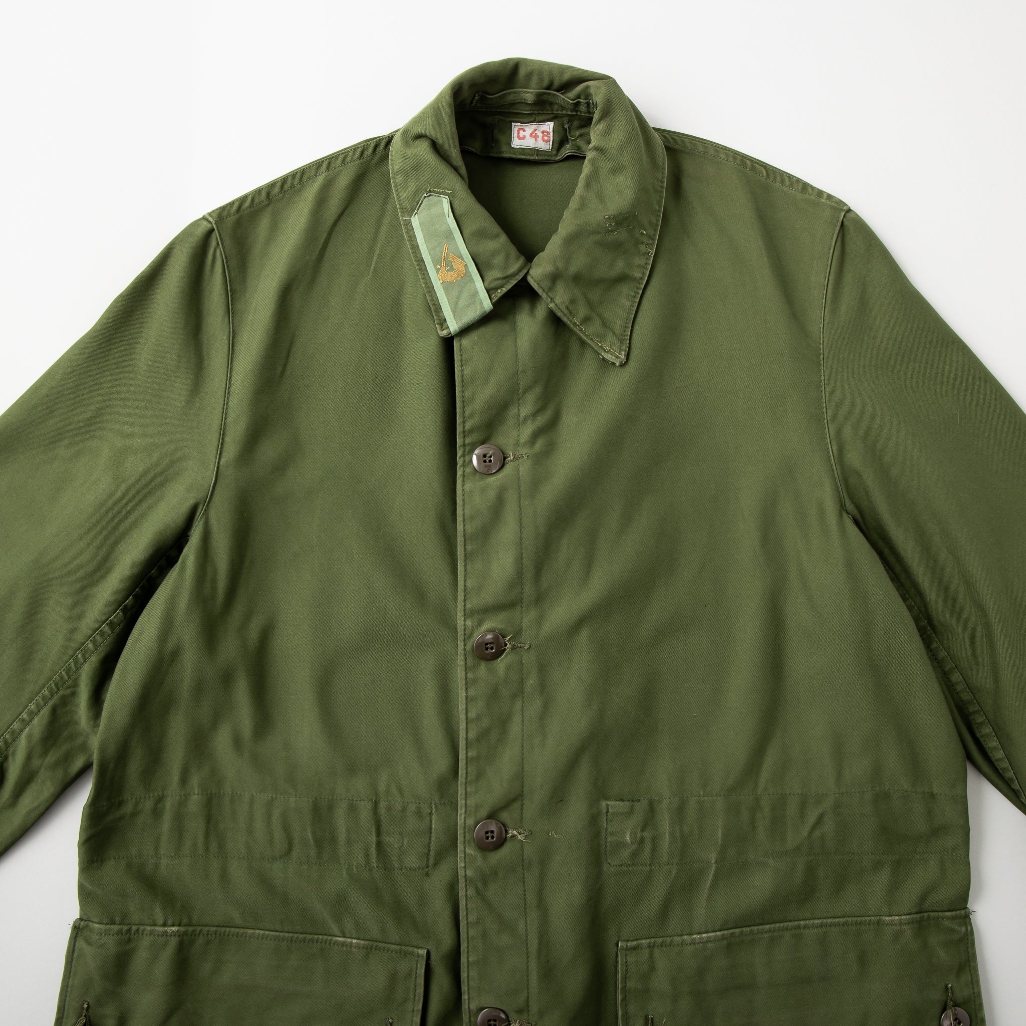 60s~ スウェーデン軍 ミリタリーコート / Upcecle Used – MINT