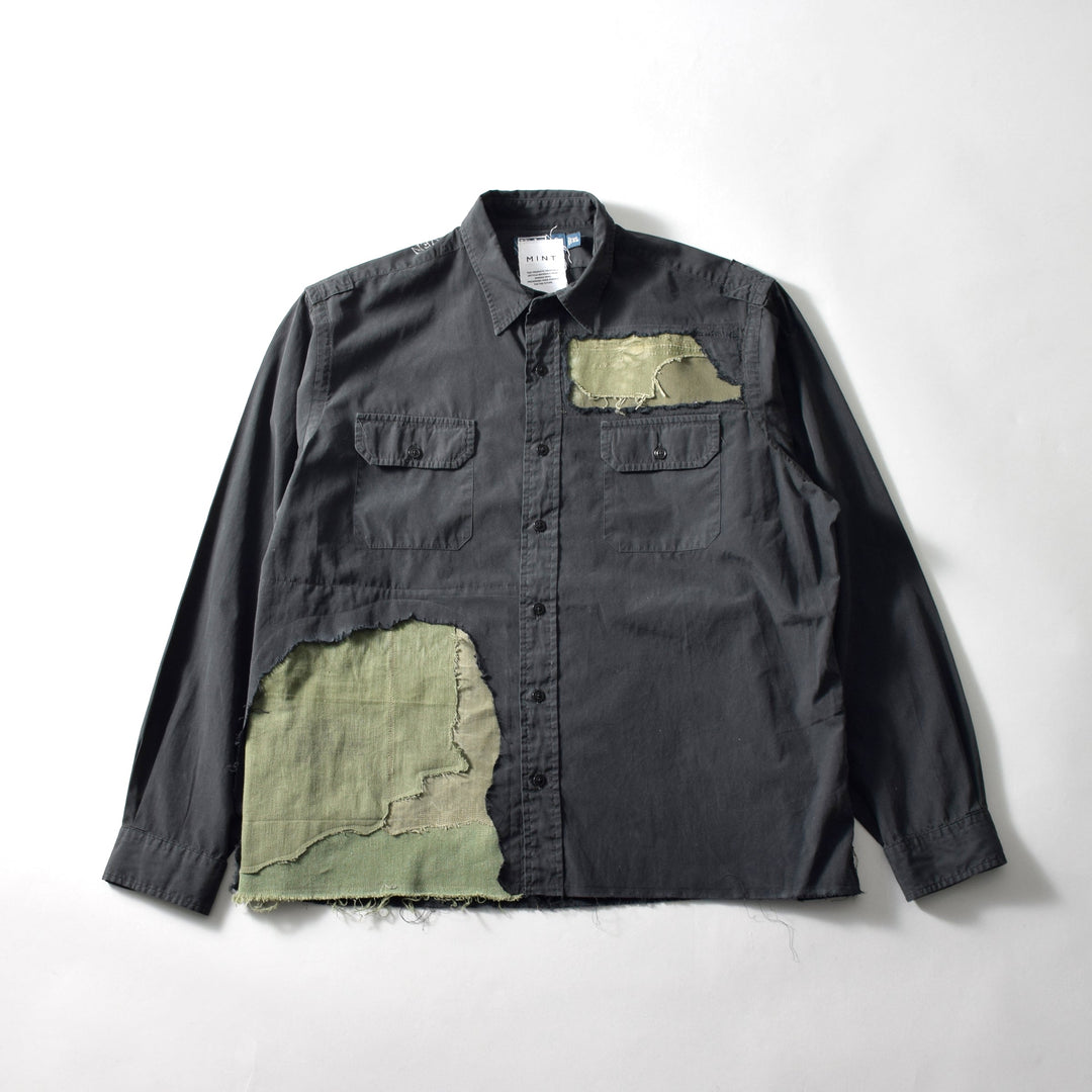 MINT UPCYCLED Rebuild Black work Shirts