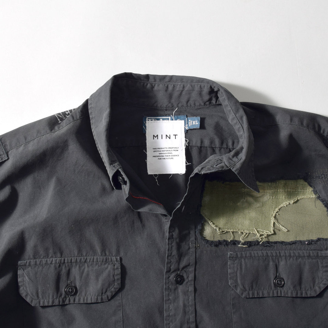 MINT UPCYCLED Rebuild Black work Shirts