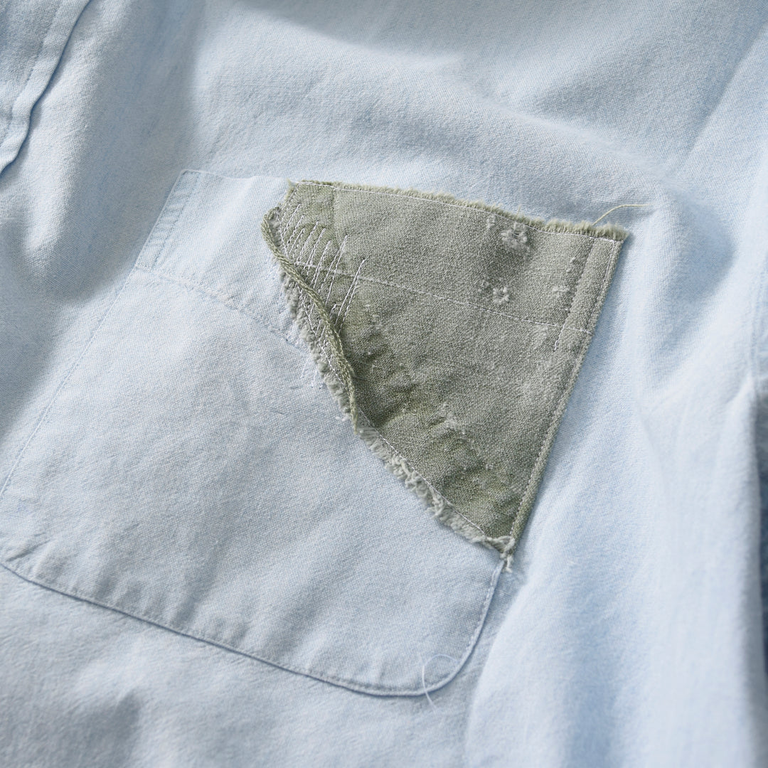 MINT UPCYCLED  Rebuild Cotton Chambray Shirts