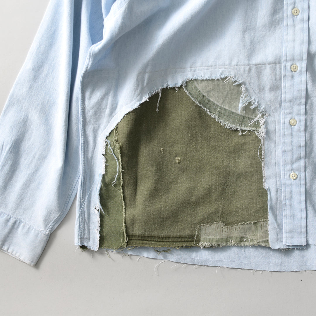 MINT UPCYCLED  Rebuild Cotton Chambray Shirts