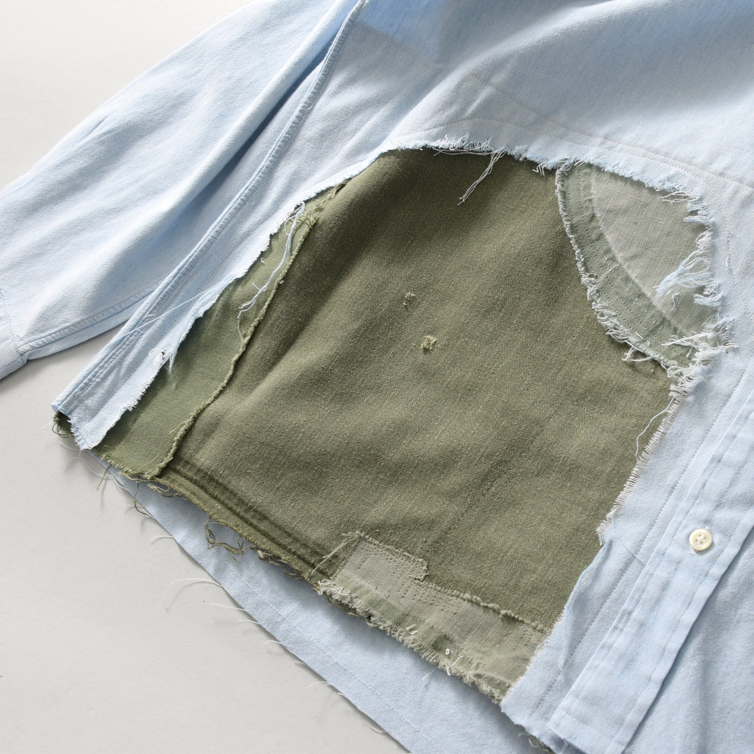 MINT UPCYCLED  Rebuild Cotton Chambray Shirts