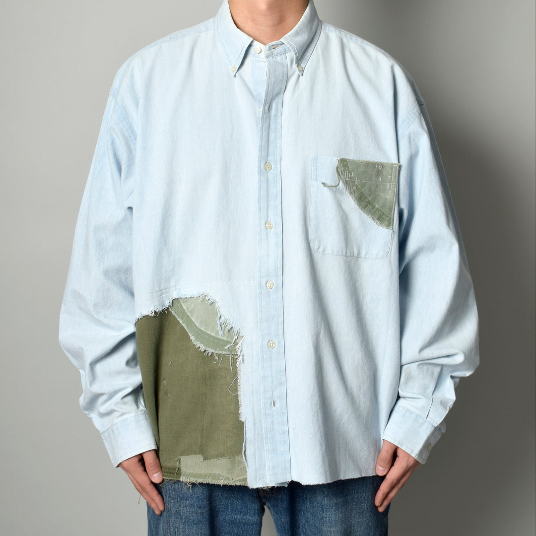 MINT UPCYCLED  Rebuild Cotton Chambray Shirts