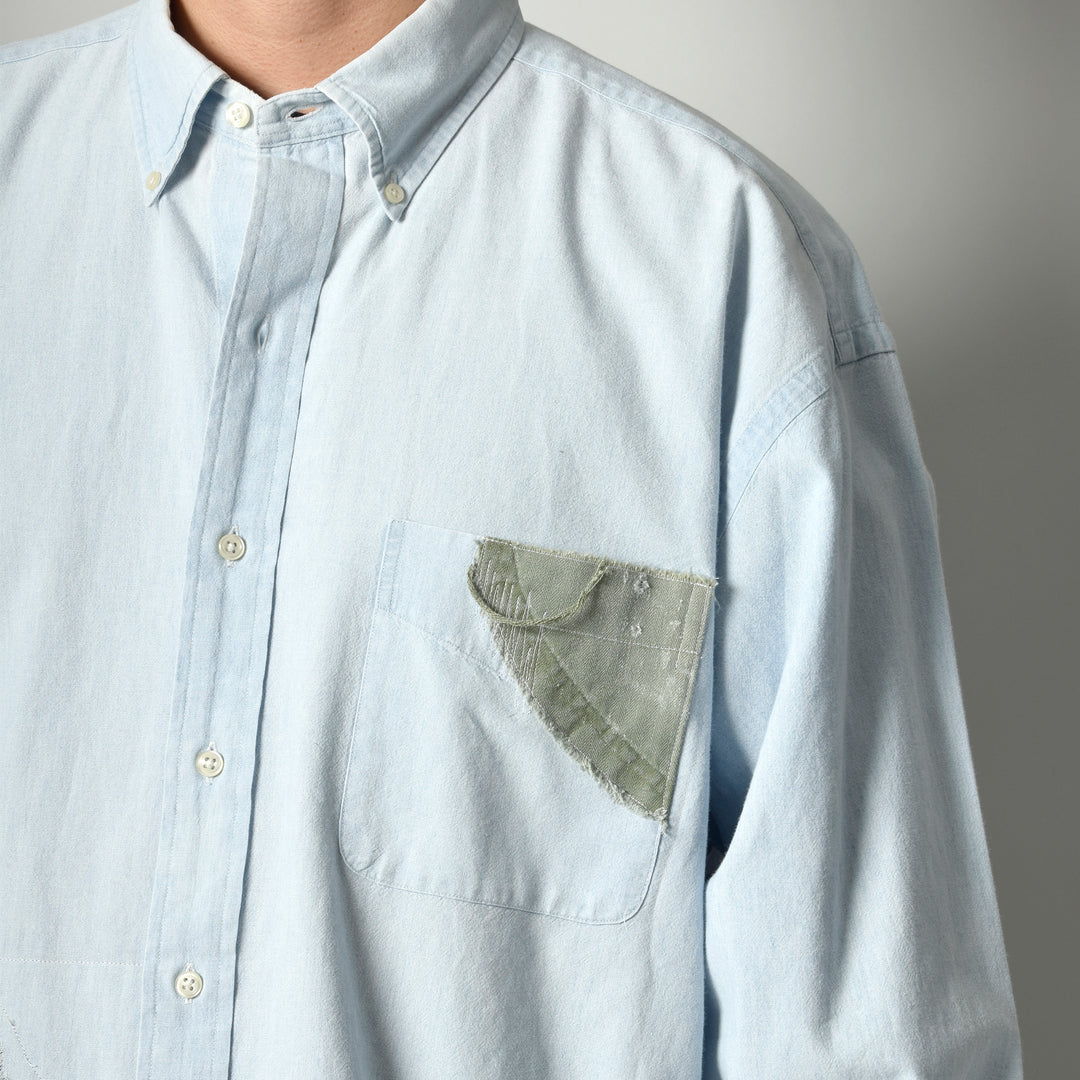 MINT UPCYCLED  Rebuild Cotton Chambray Shirts