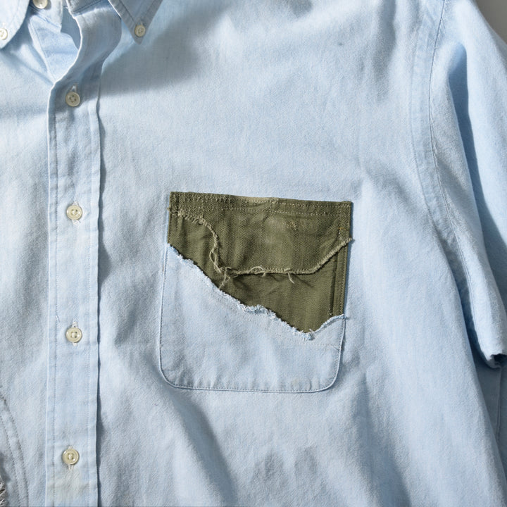 MINT UPCYCLED  Rebuild 90s~ Cotton Chambray Shirts