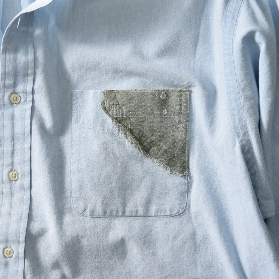 MINT UPCYCLED  Rebuild Cotton Chambray Shirts