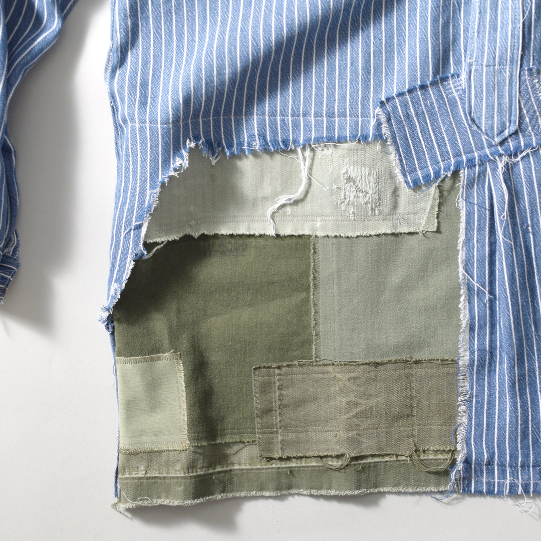 MINT UPCYCLED  Rebuild 50s~ French Work Shirts