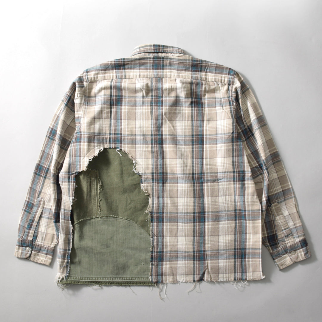 MINT UPCYCLED  Rebuild 90s~ Cotton Check Shirts