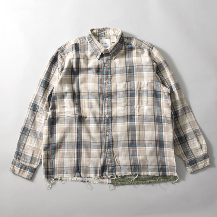 MINT UPCYCLED  Rebuild 90s~ Cotton Check Shirts