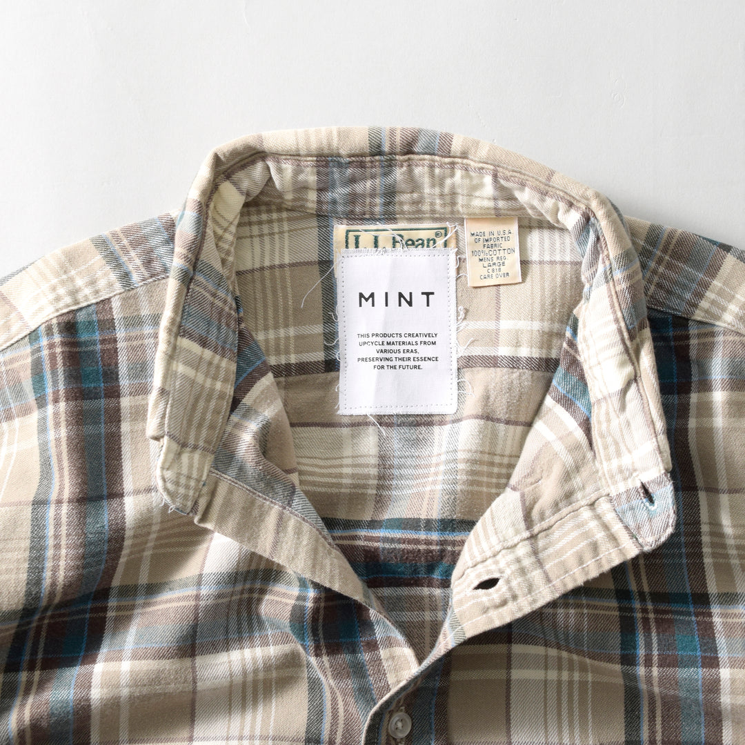 MINT UPCYCLED  Rebuild 90s~ Cotton Check Shirts