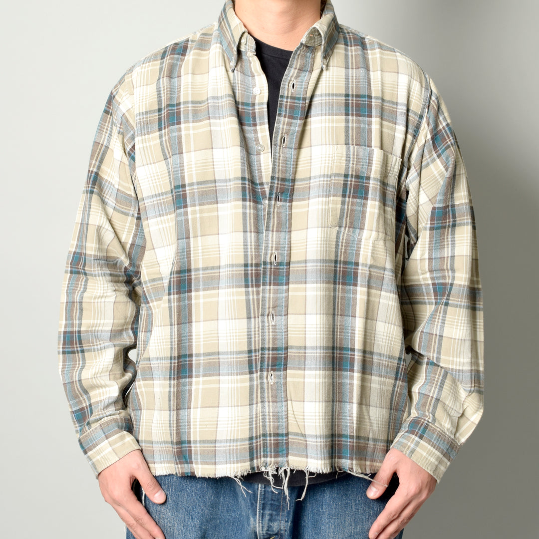 MINT UPCYCLED  Rebuild 90s~ Cotton Check Shirts