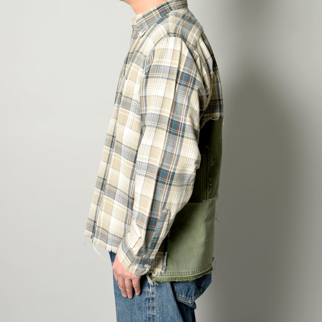 MINT UPCYCLED  Rebuild 90s~ Cotton Check Shirts