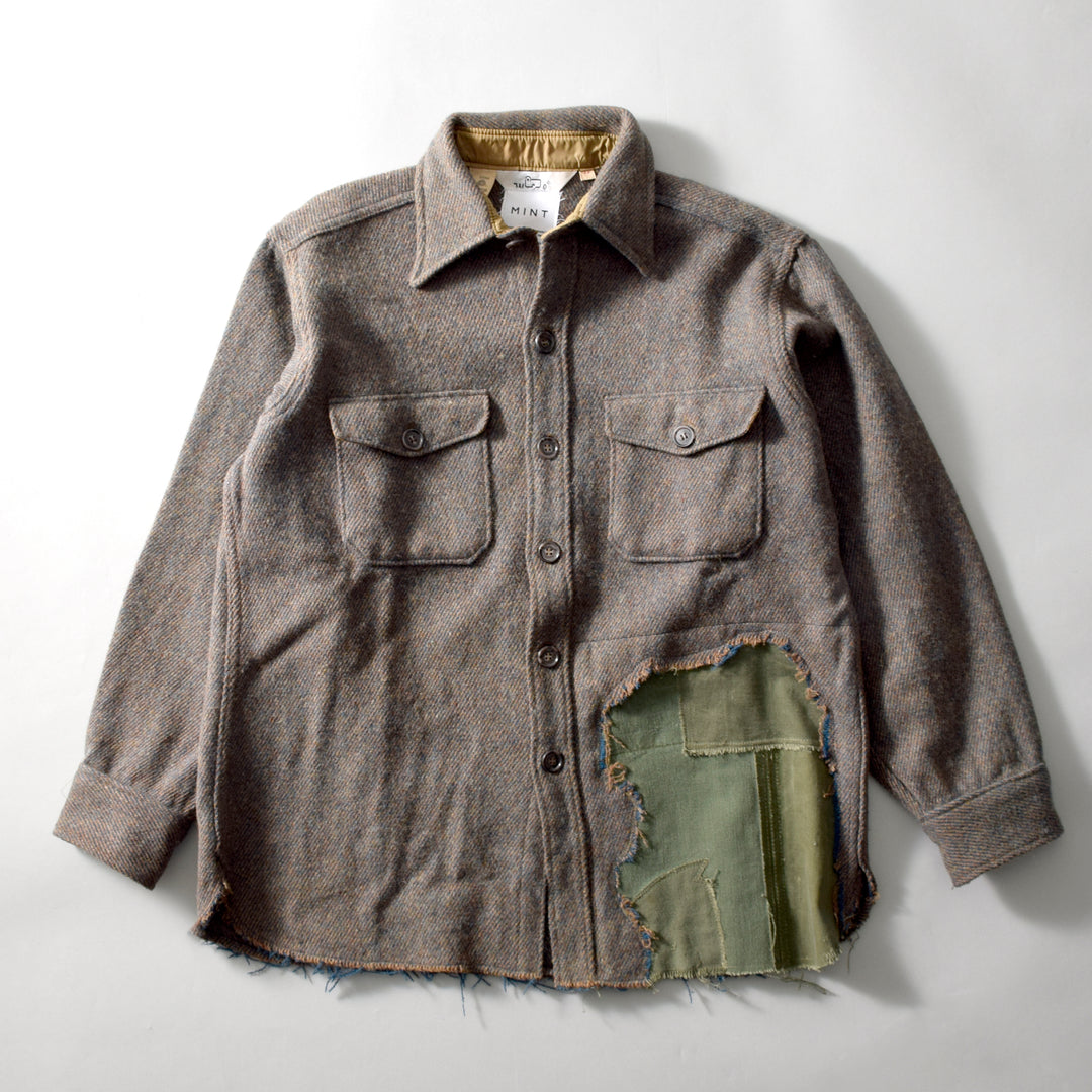 MINT UPCYCLED  Rebuild  70s~ Wool Blend Shirts