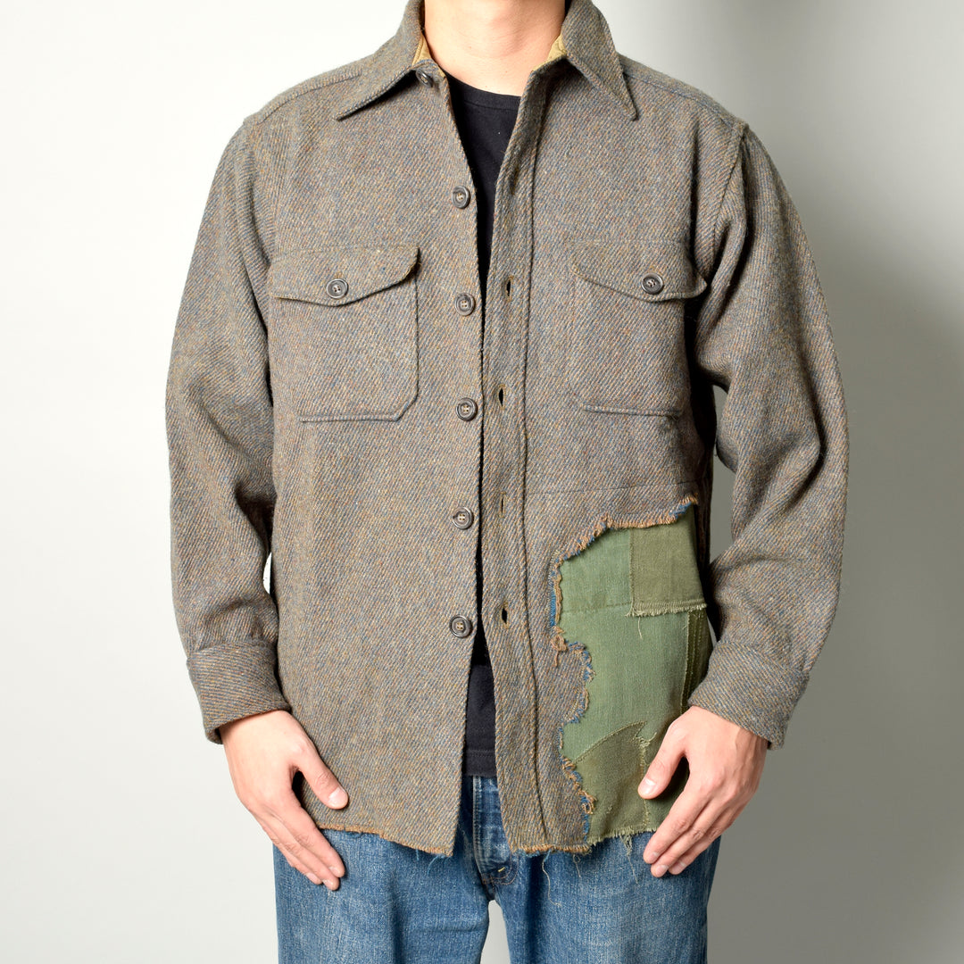 MINT UPCYCLED  Rebuild  70s~ Wool Blend Shirts