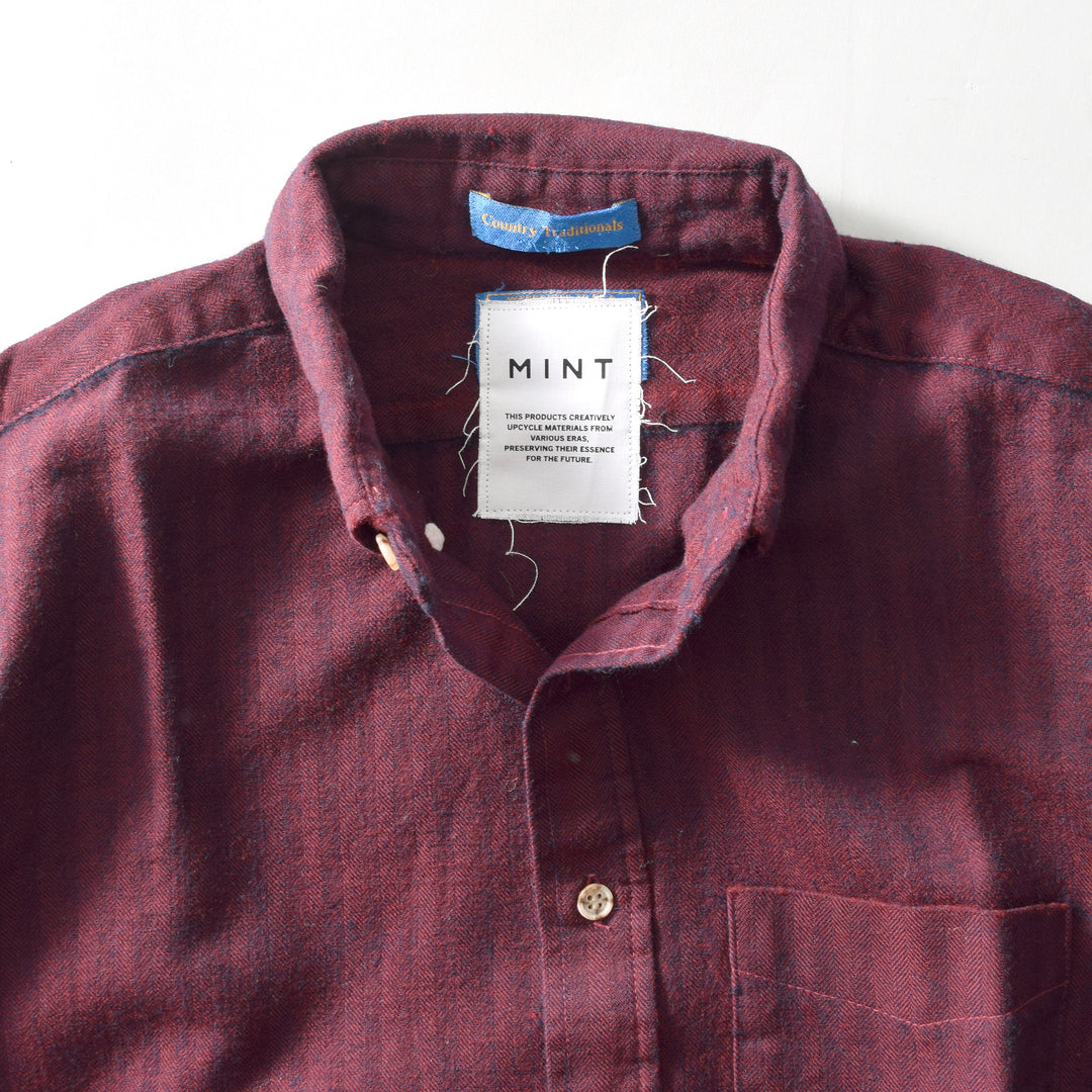 MINT UPCYCLED  Rebuild Wool Stripe Shirts