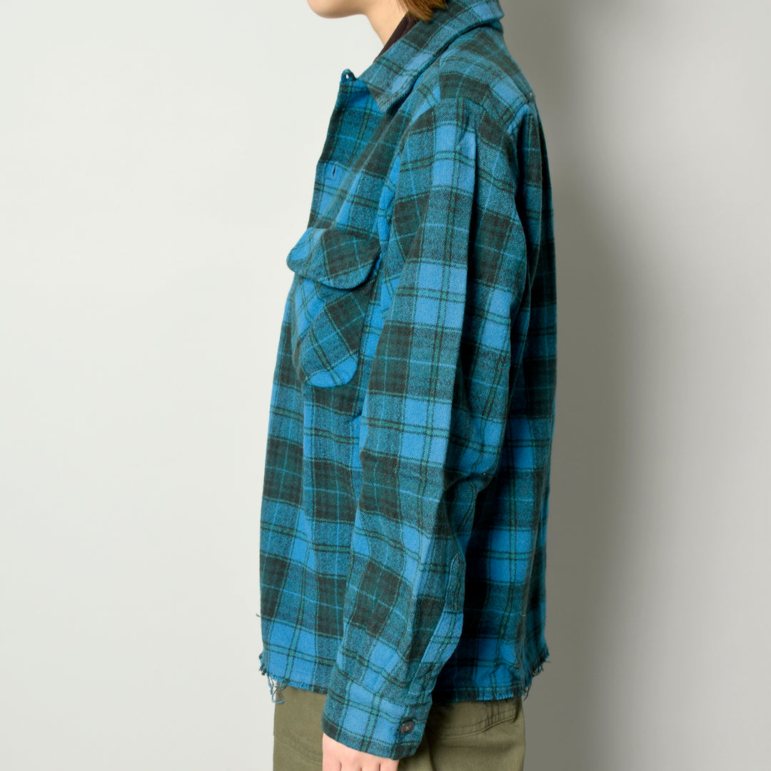 MINT UPCYCLED  Rebuild 60s~ Wool Check Shirts