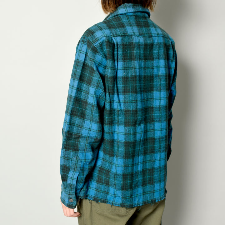 MINT UPCYCLED  Rebuild 60s~ Wool Check Shirts