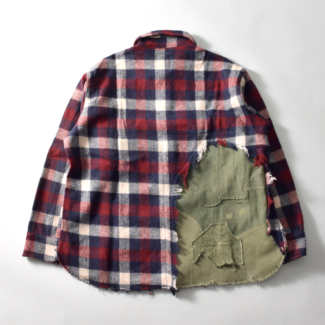 MINT UPCYCLED  Rebuild Wool Check Shirts