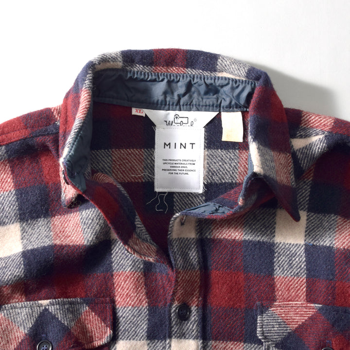 MINT UPCYCLED  Rebuild Wool Check Shirts