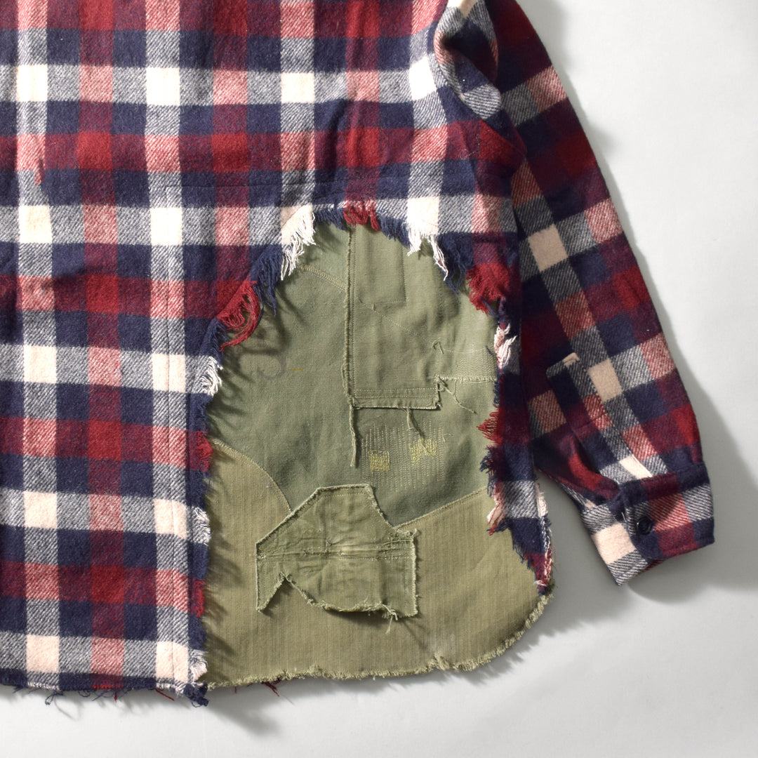 MINT UPCYCLED  Rebuild Wool Check Shirts