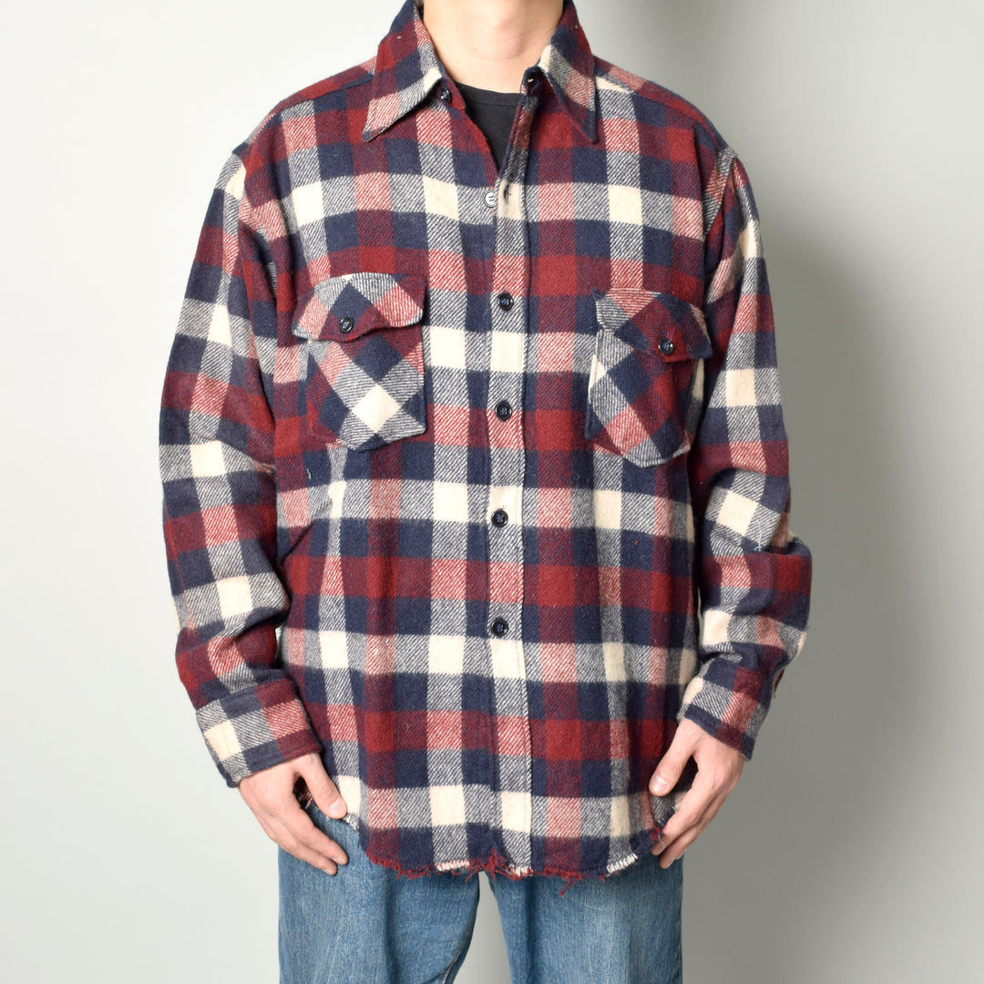 MINT UPCYCLED  Rebuild Wool Check Shirts