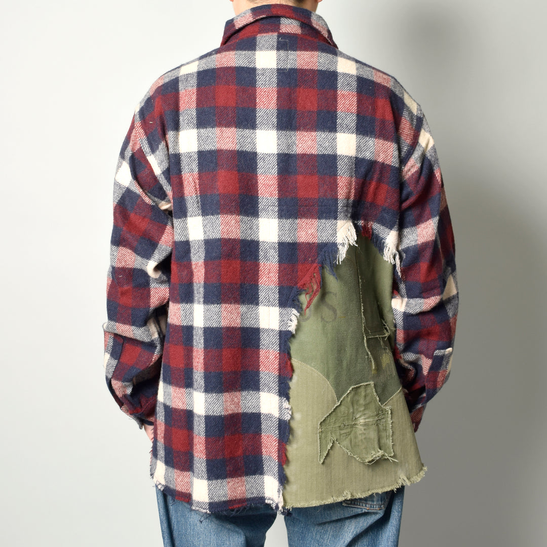 MINT UPCYCLED  Rebuild Wool Check Shirts