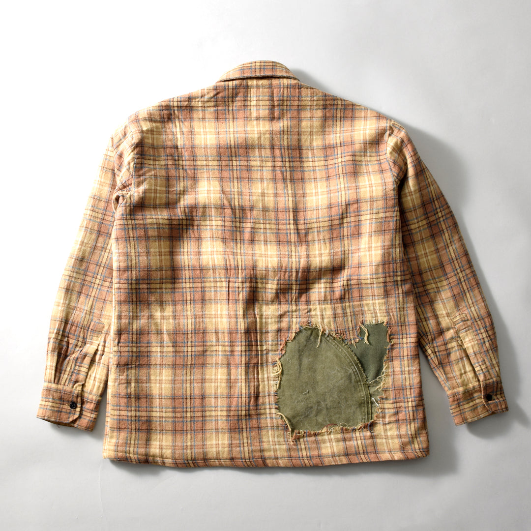 MINT UPCYCLED  Rebuild 90s~ Wool Check Shirts Jacket