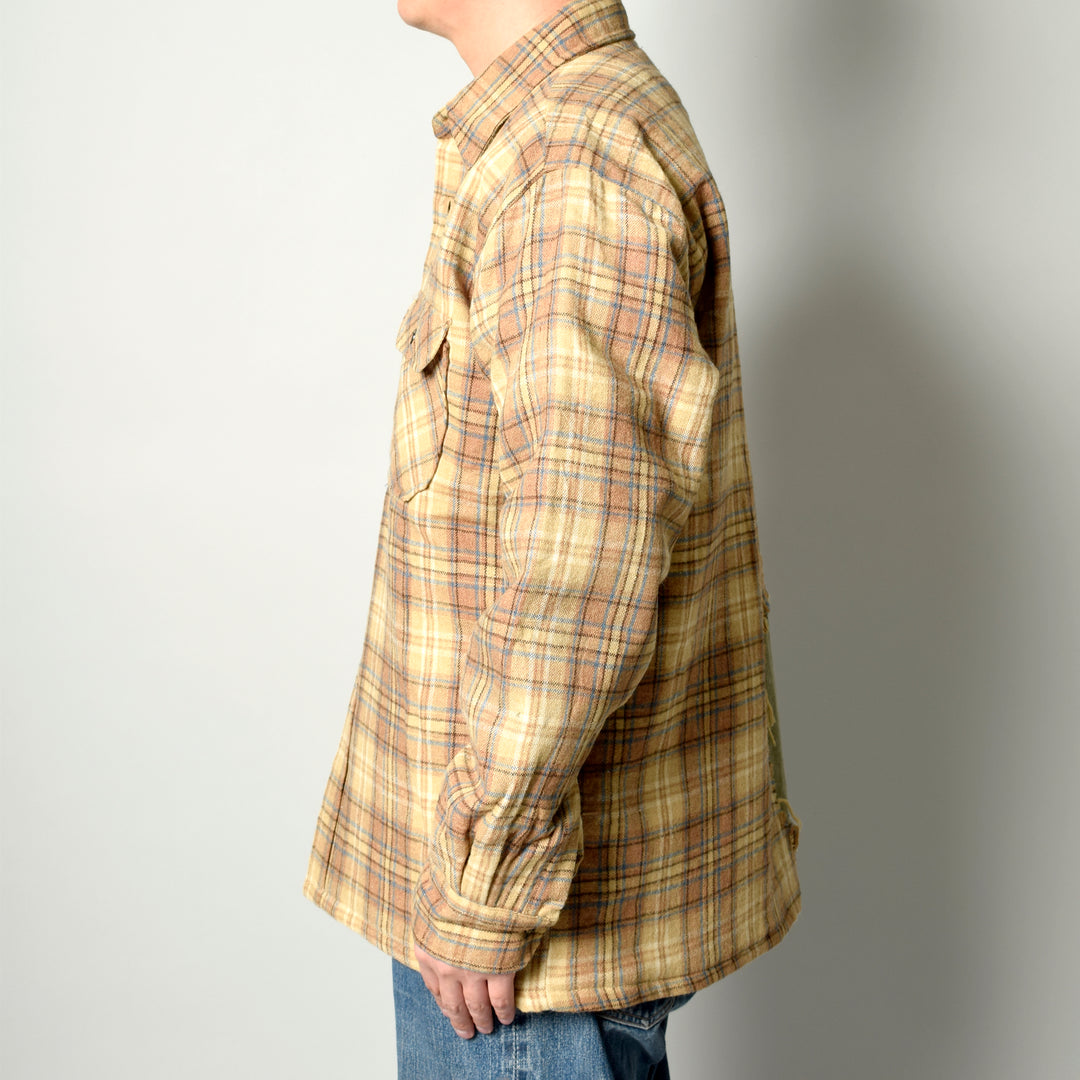 MINT UPCYCLED  Rebuild 90s~ Wool Check Shirts Jacket