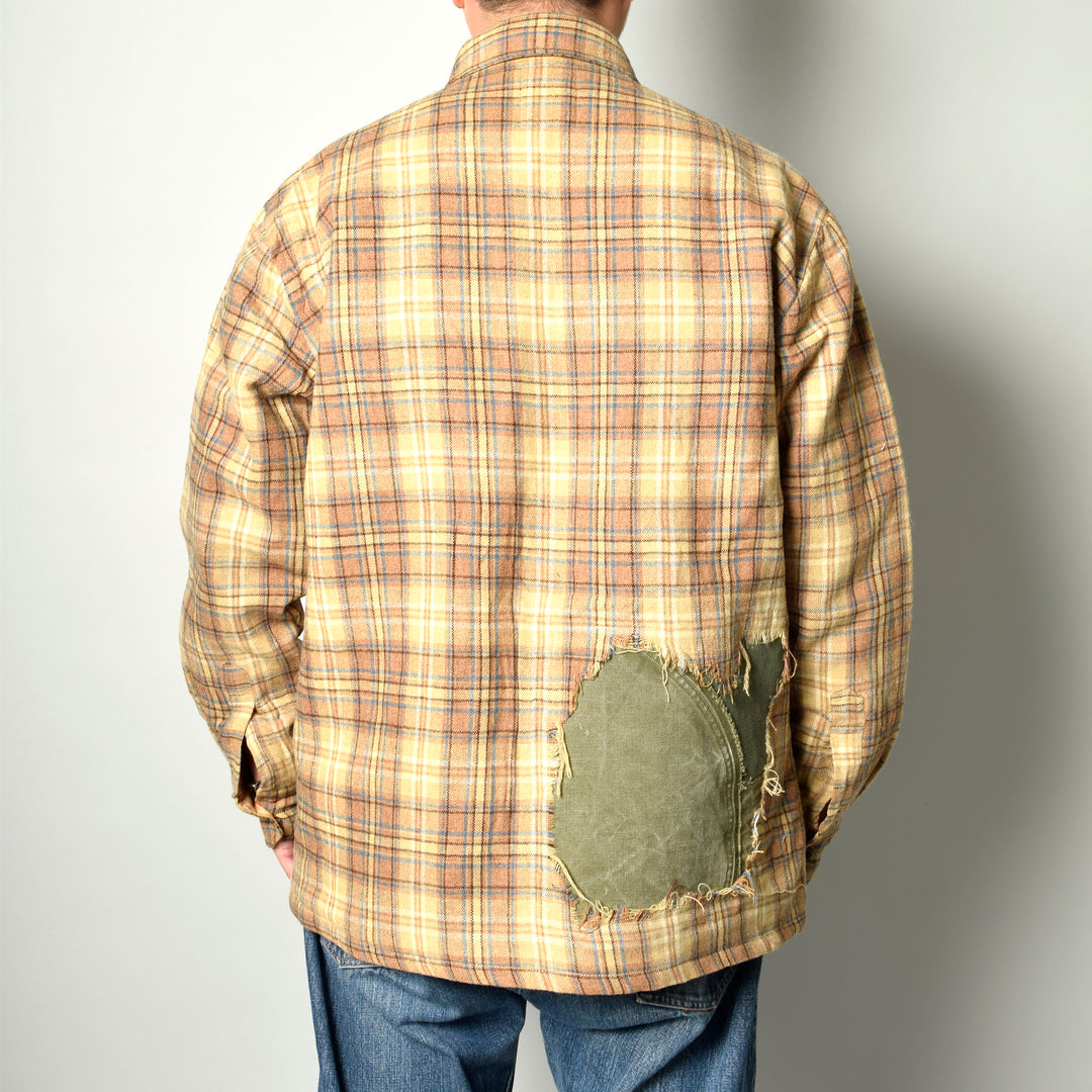 MINT UPCYCLED  Rebuild 90s~ Wool Check Shirts Jacket