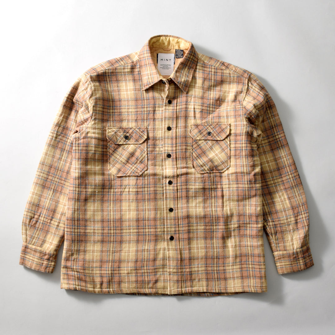 MINT UPCYCLED  Rebuild 90s~ Wool Check Shirts Jacket