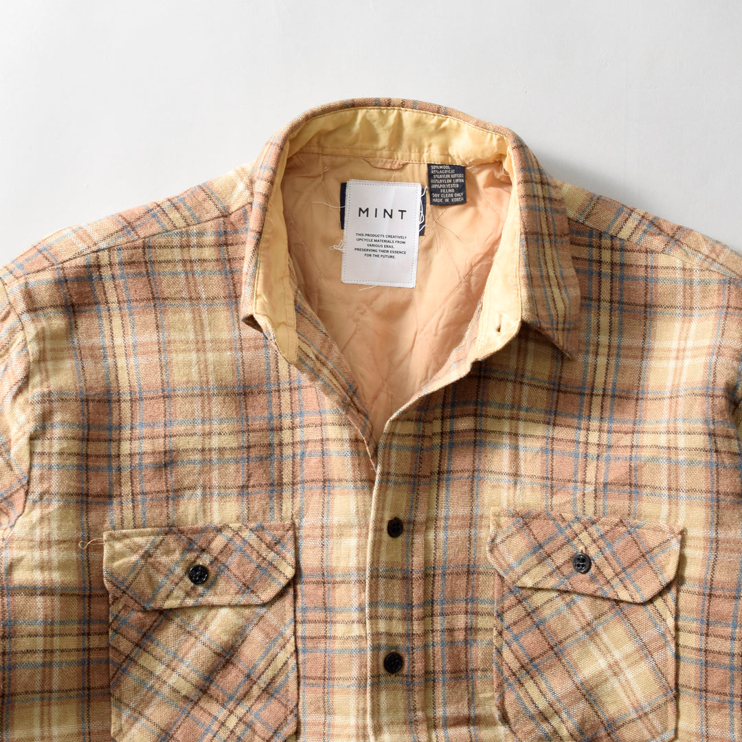 MINT UPCYCLED  Rebuild 90s~ Wool Check Shirts Jacket