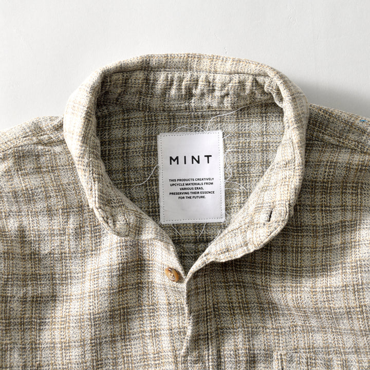 MINT UPCYCLED  Rebuild 90s~ Cotton Blend Check Shirts