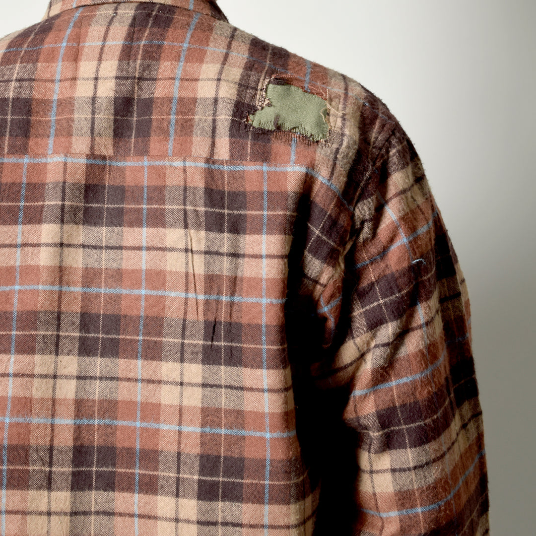 MINT UPCYCLED  Rebuild 90s~ Wool Check Shirts Jacket